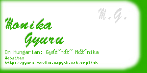 monika gyuru business card